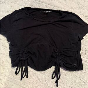 Aeropostale Black Cropped Tee XL